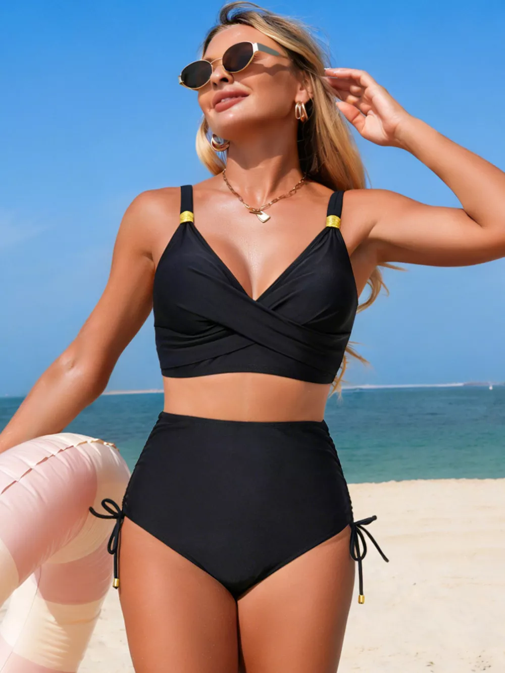 Crisscross High-Waisted Swim Set, image 5