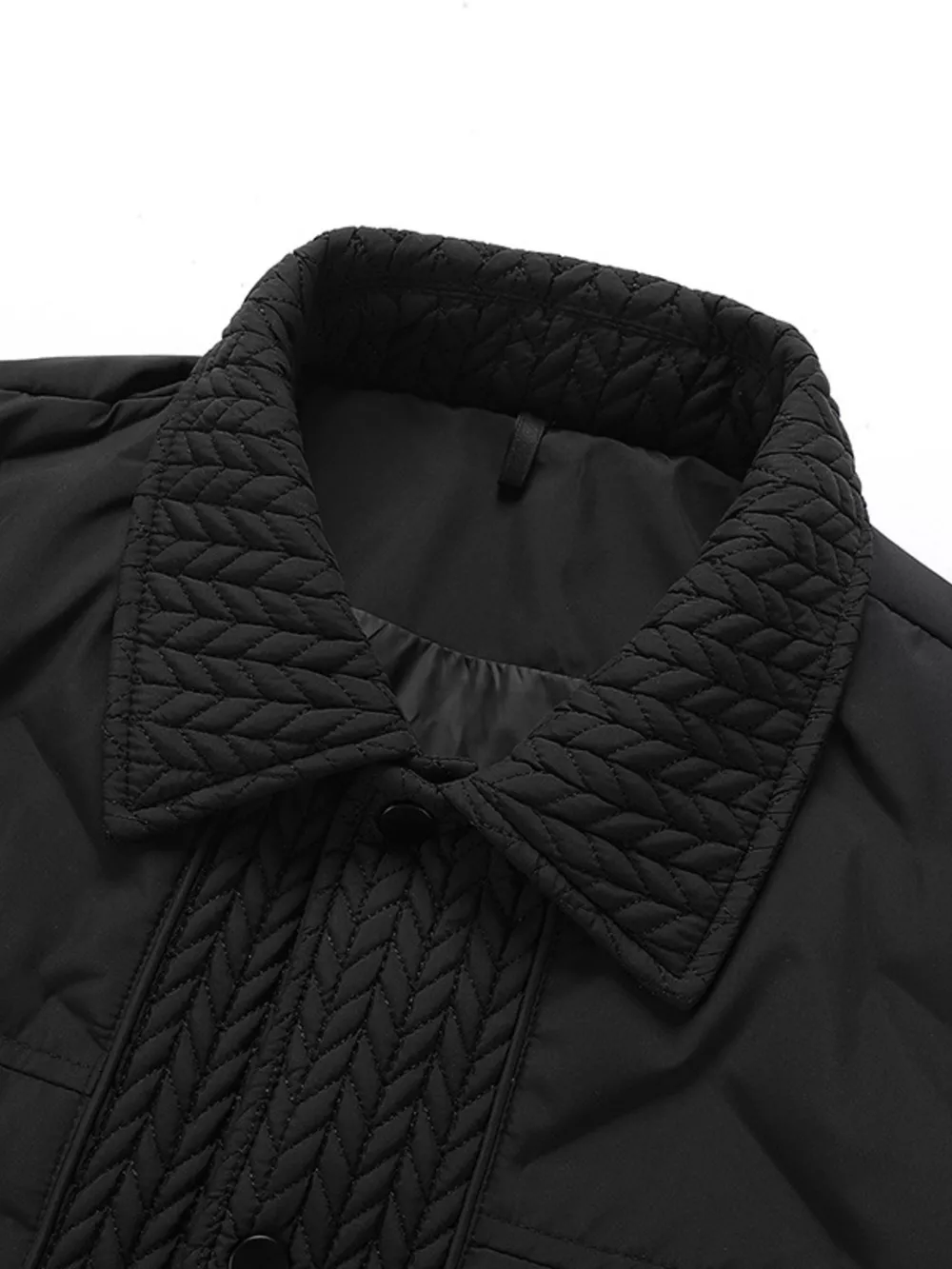 Men's Plus Size Snap Down Padded Jacket, image 4