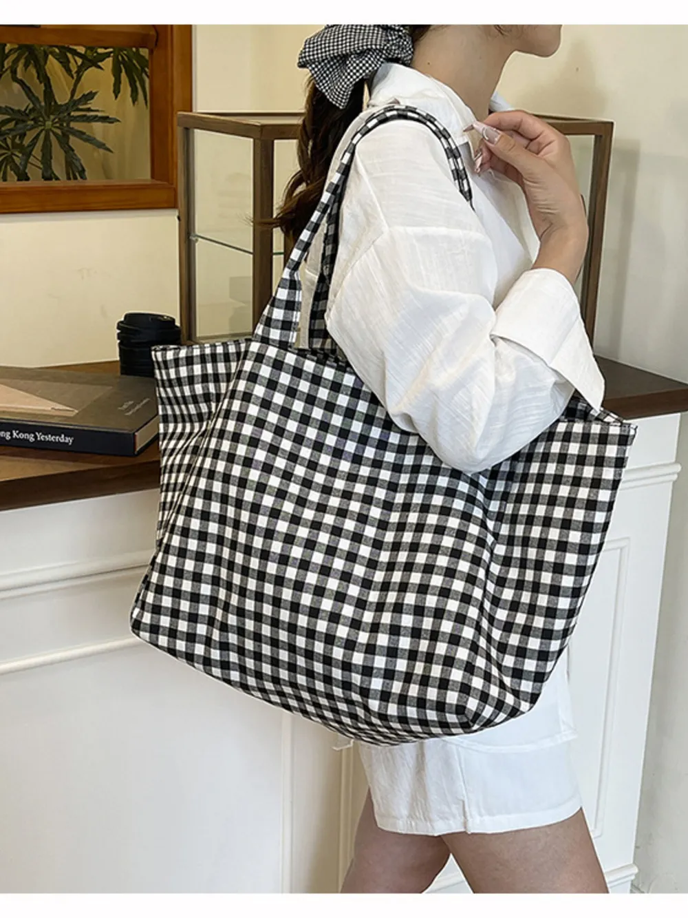Classic Plaid Tote Bag