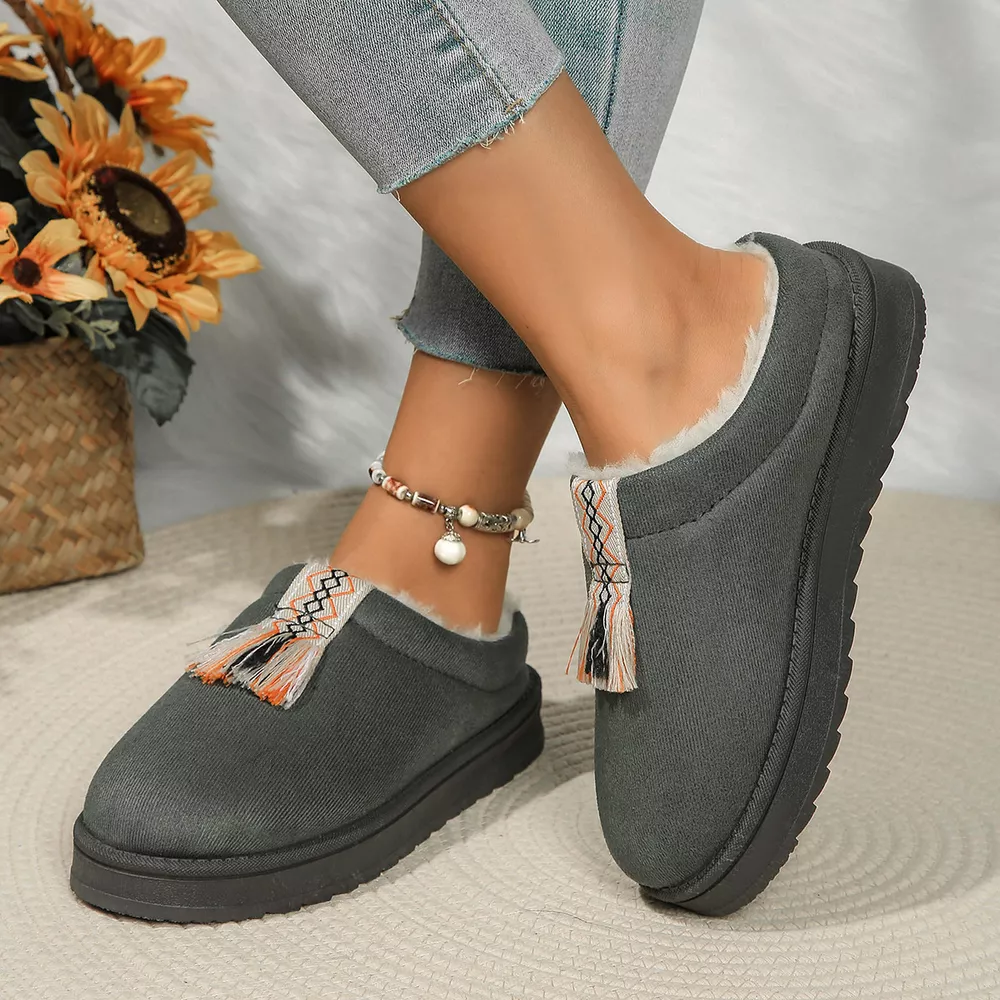 Round Toe Platform Slippers, image 4