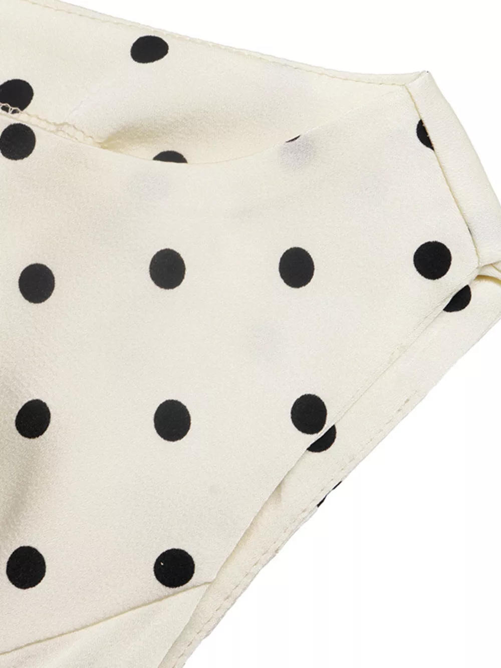 Polka Dot Sleeveless Peplum Blouse, image 7