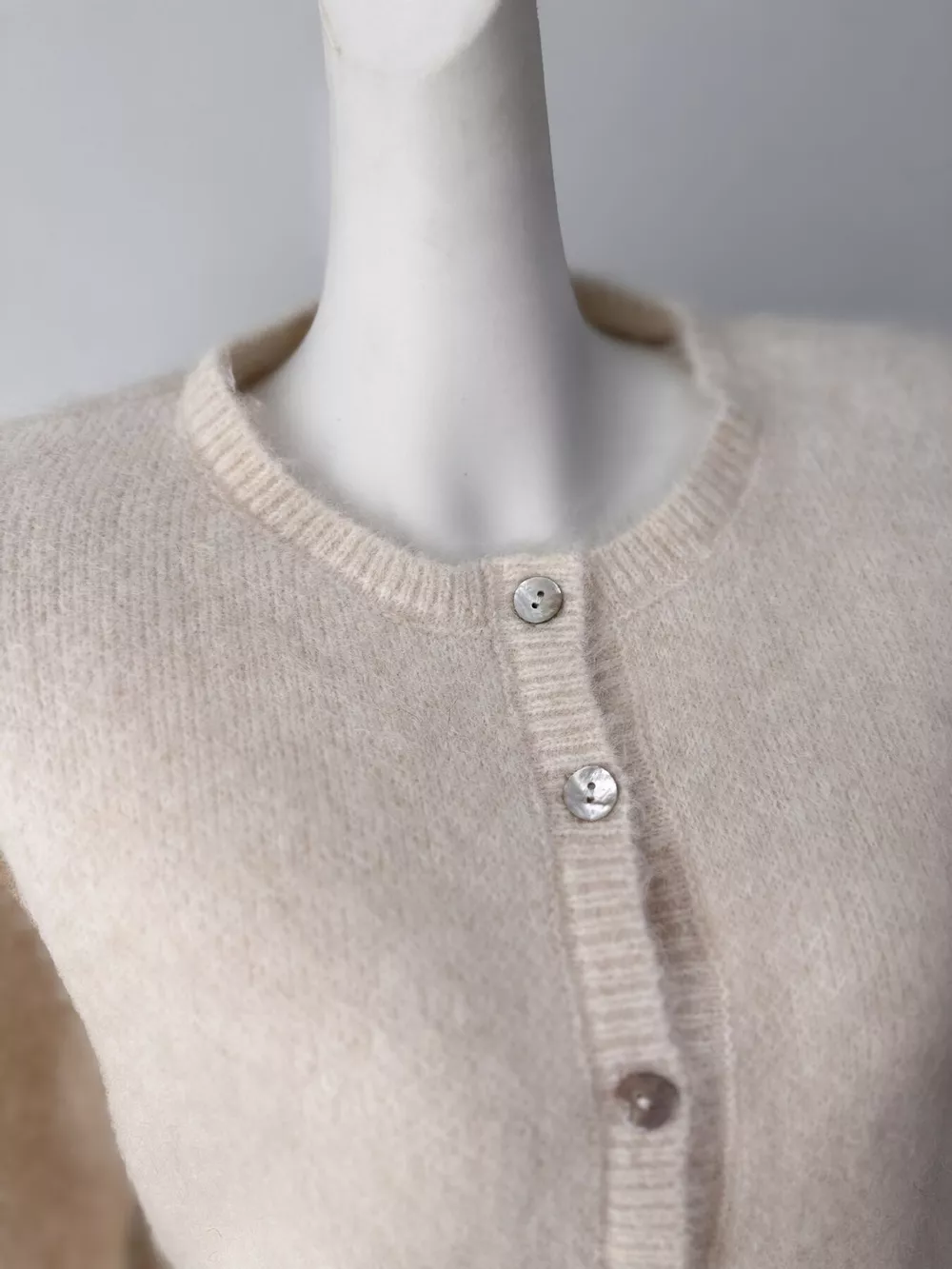 Cozy Fuzzy Button-Down Cropped Cardigan, image 19