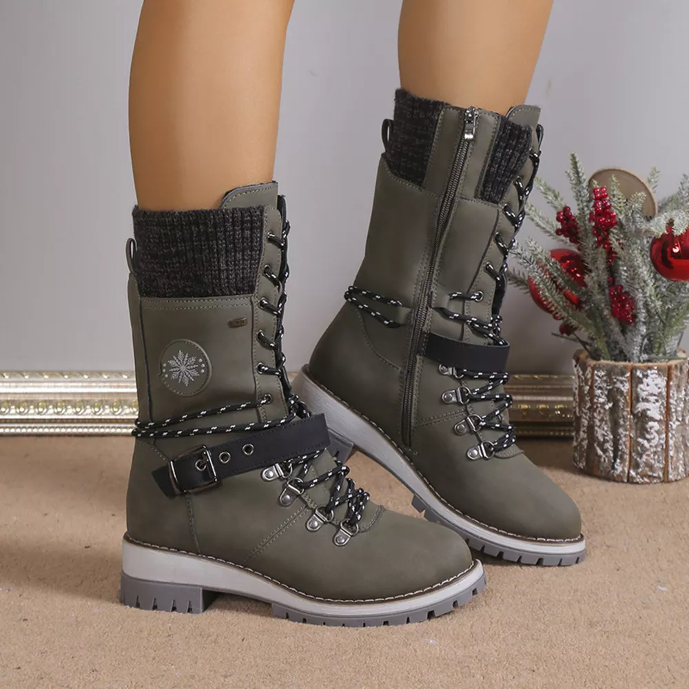 Lace Up Block Heel Boots, image 14