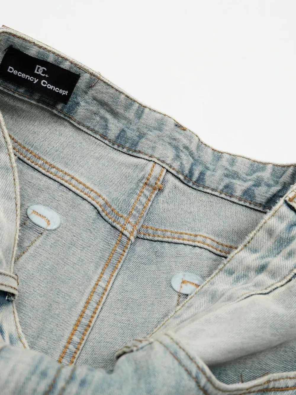 Men's Wash Wide Leg Denim Shorts, image 9