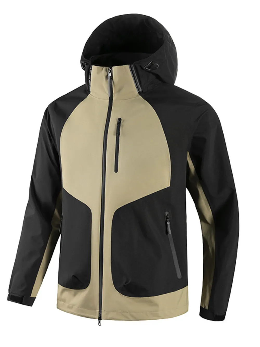 Men's Full Size Waterproof Hooded Outdoor Jacket Plus Size, image 4