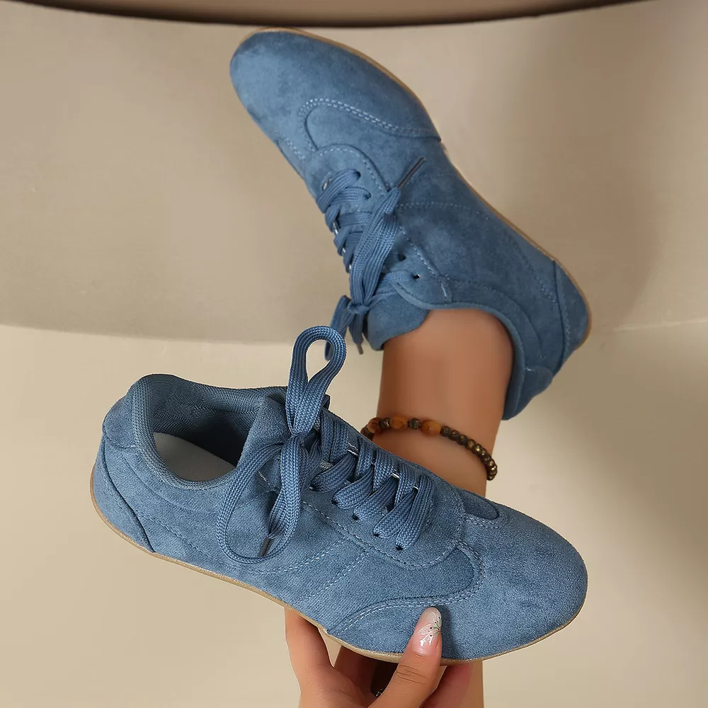 Round Toe Lace Up Sneakers, image 3