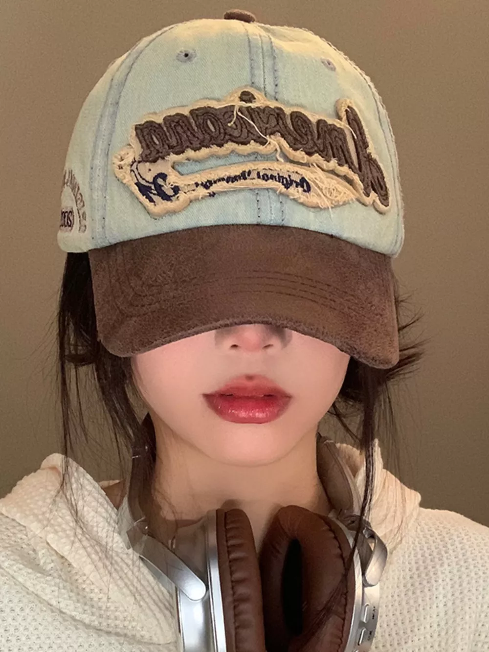 Vintage Washed Embroidered Baseball Cap, image 4