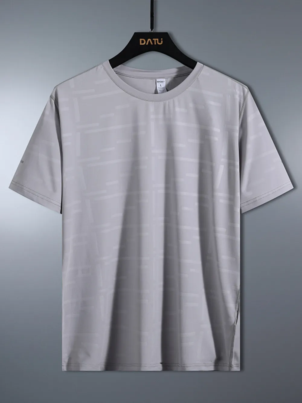 Men's Plus Size Round Neck Short Sleeve T-Shirt, image 5