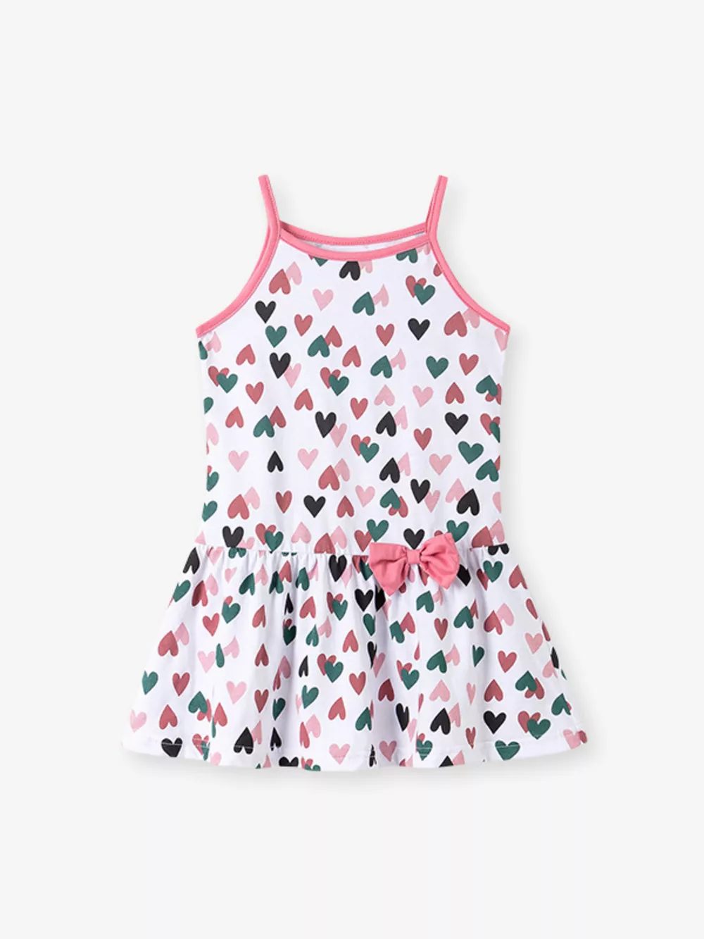Children's Bow Printed Sleeveless Casual Dress, image 8