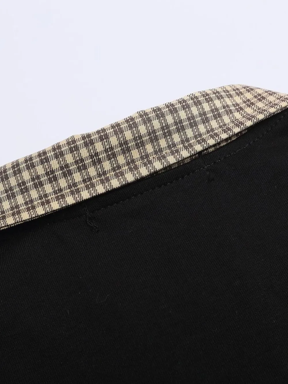 Men's Checkered Collar Accent Short Sleeve Polo, image 8