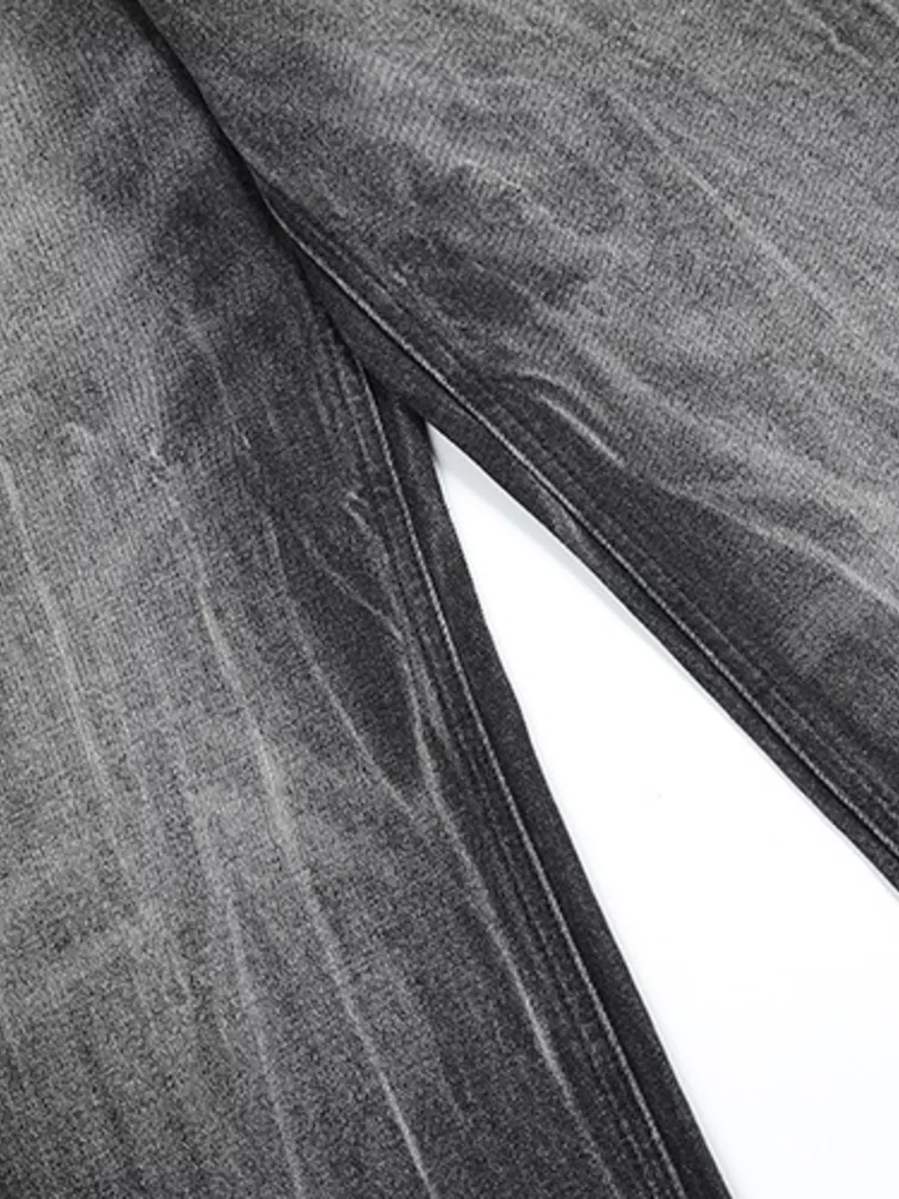 Men's Washed Wide Leg Jeans, image 7