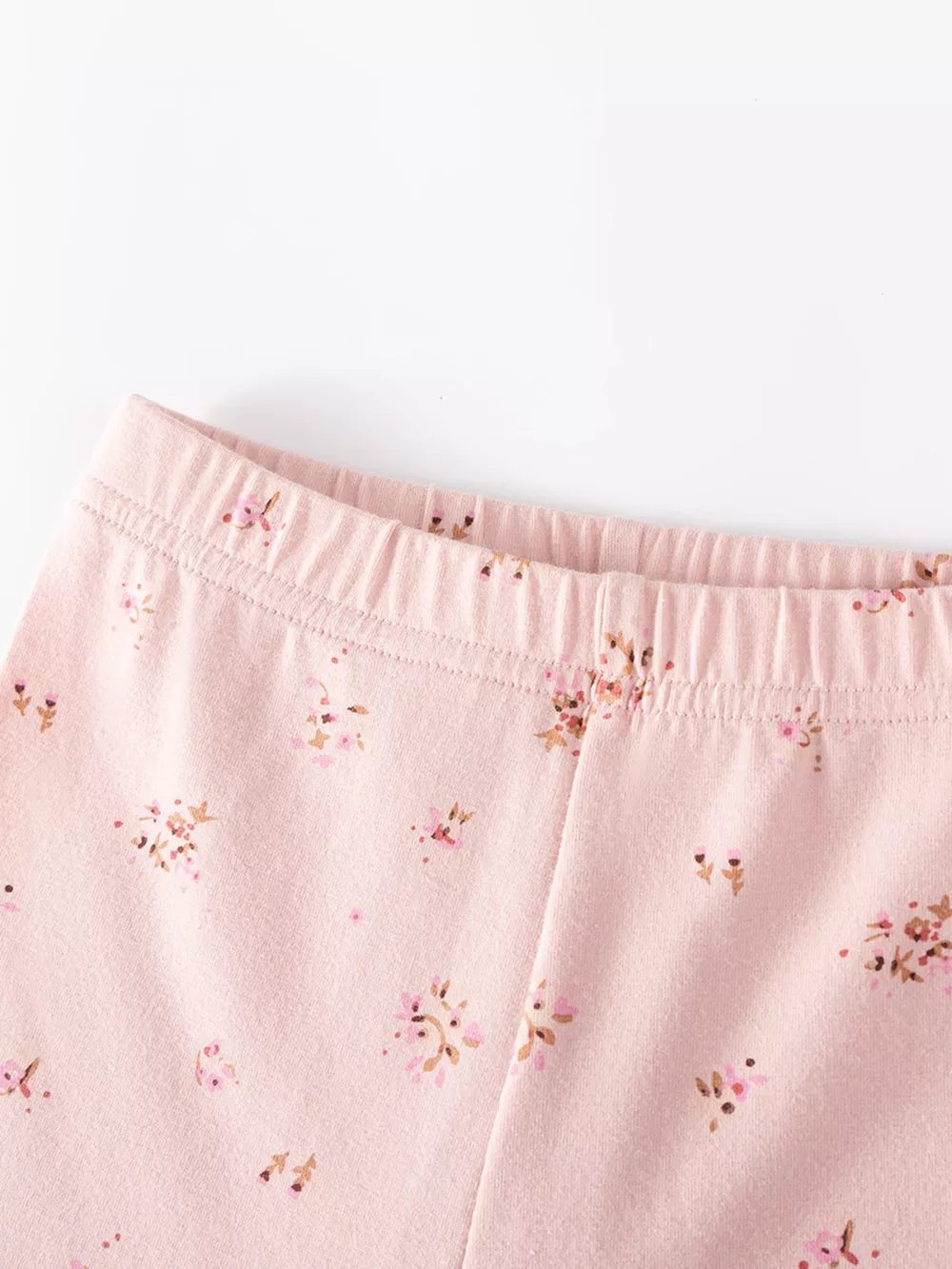 Children's Bunny Applique Peplum Top & Floral Print Leggings Set, image 4