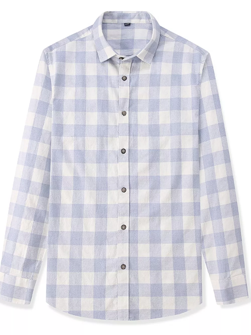 Men's Full Size Casual Plaid Button Up Shirt Plus Size, image 4