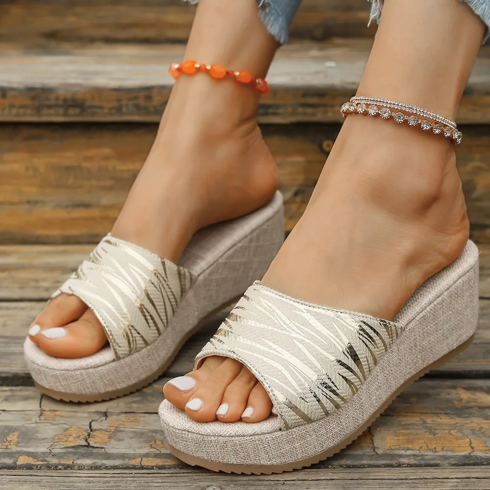 Open Toe Wedge Sandals, image 5