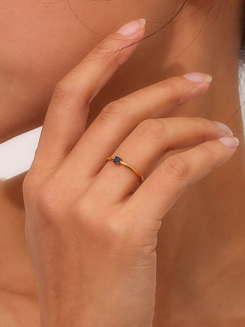 18K Gold-Plated Zircon Ring