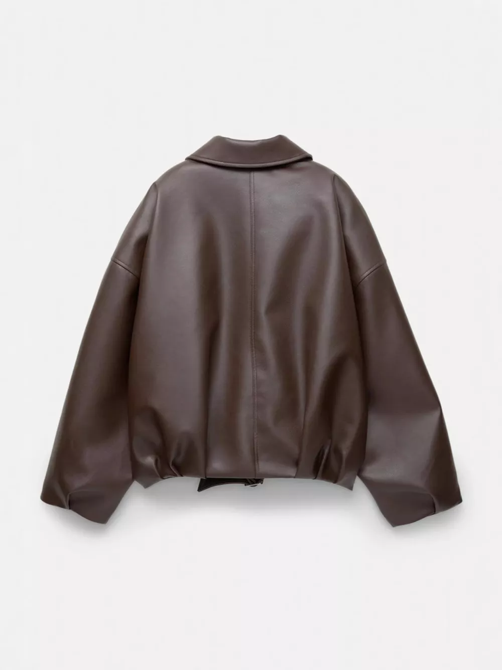 Faux Leather Zip Up Jacket, image 12