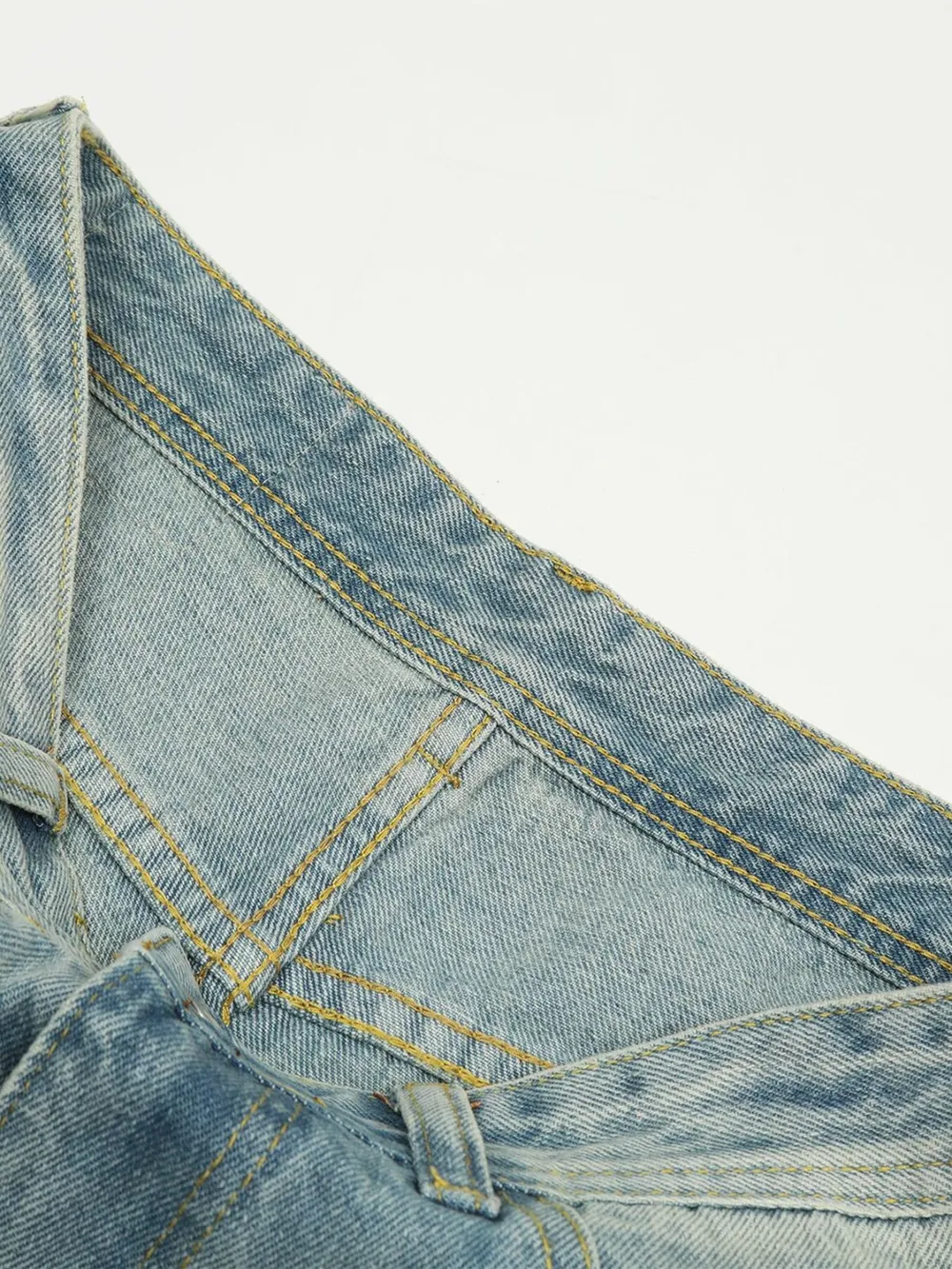 Men's Washed Wide Leg Jeans, image 6