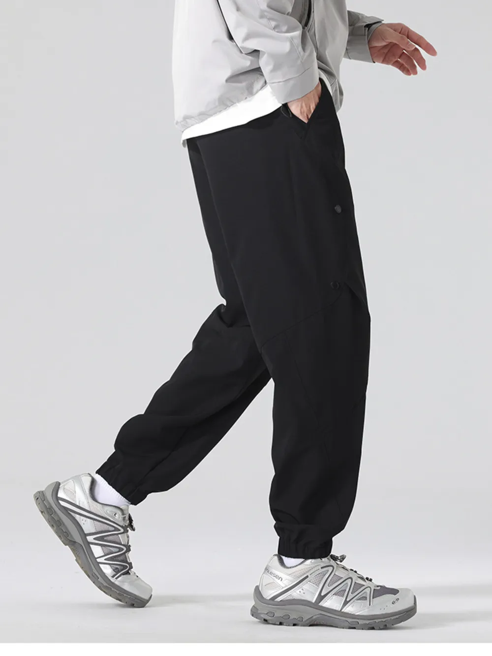 Men's Plus Size Casual Drawstring Joggers, image 7