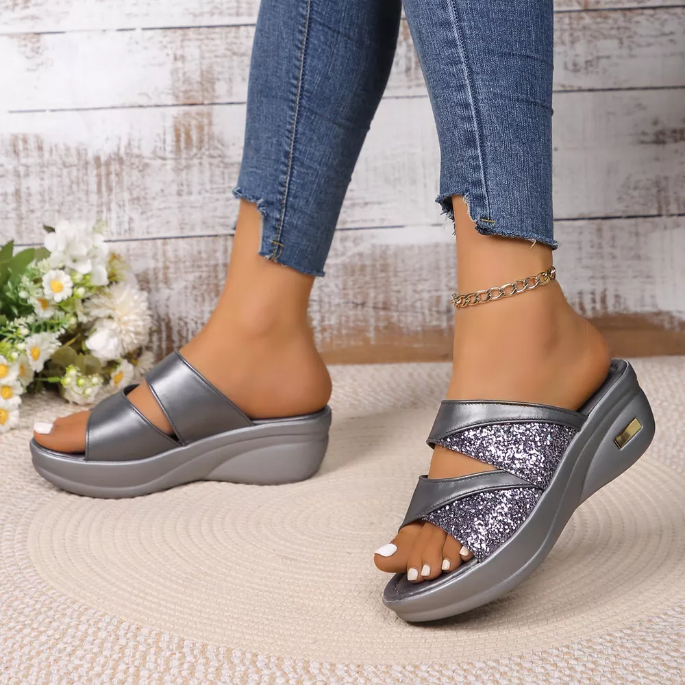 Open Toe Platform Wedge Sandals, image 12