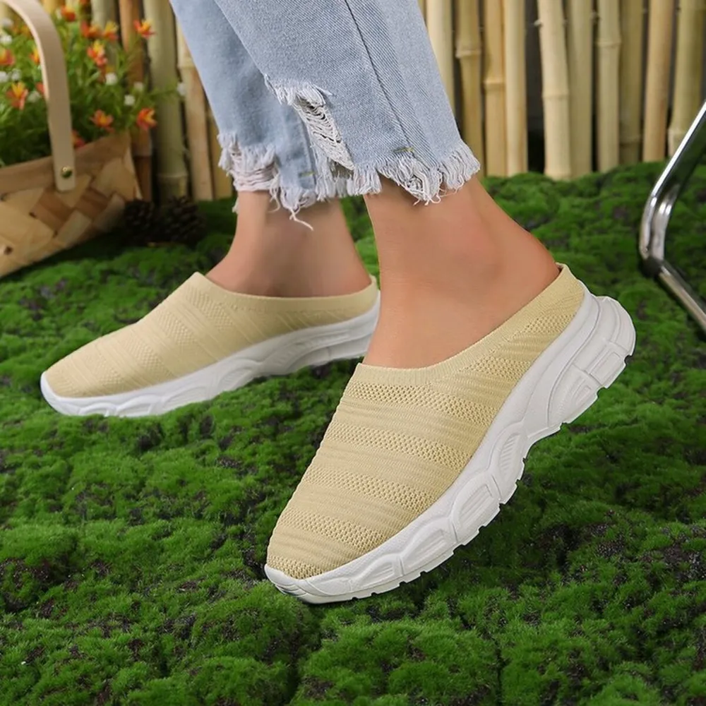 Breathable Mesh Round Toe Slip-Ons, image 7