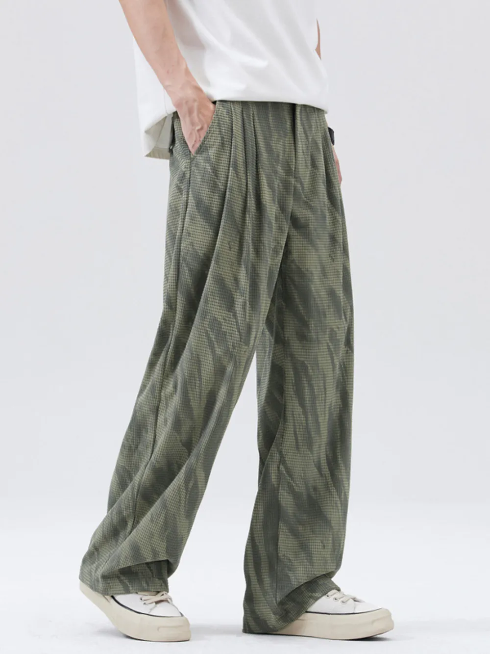 Men's Full Size Wide Leg Casual Pants Plus Size, image 2