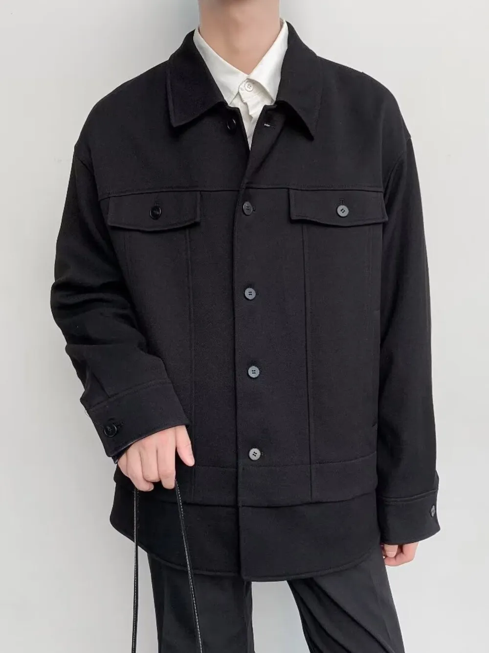Men's Casual Button-Down Jacket, image 7