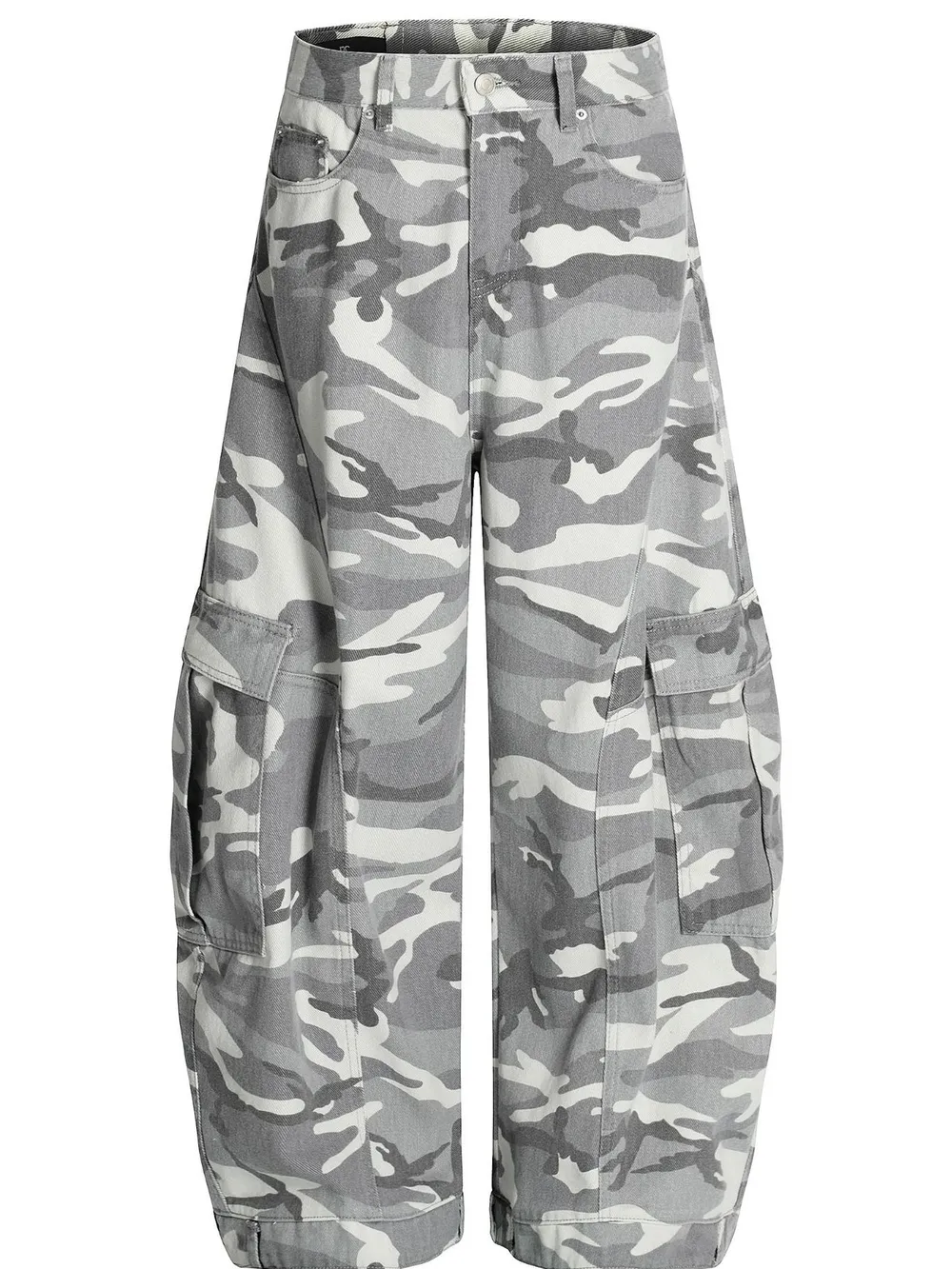 Men's Camo Cargo Wide Leg Jeans