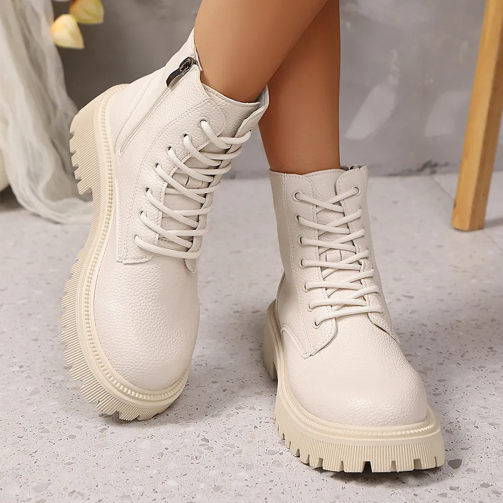Lace Up Platform Boots, image 4