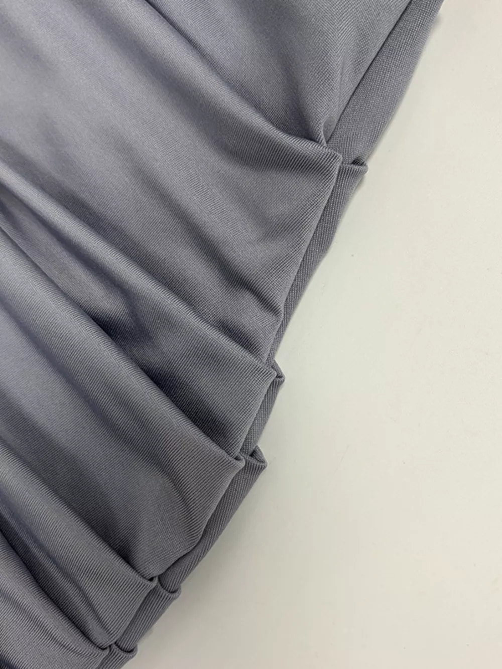Mock Neck Ruched Bodycon Mini Dress, image 8