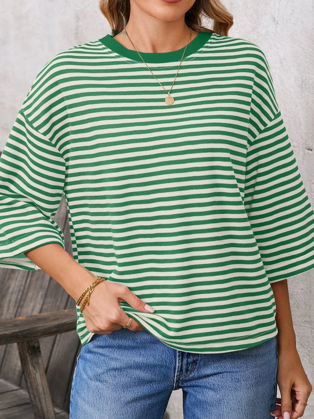 Striped Back Bow Tie T-Shirt, image 18