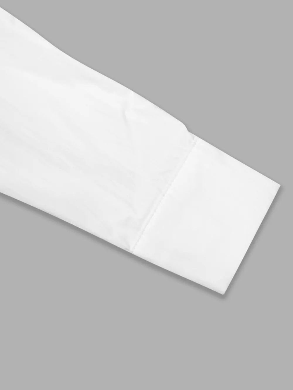 Asymmetric Collared Neck Long Sleeve Shirt, image 6