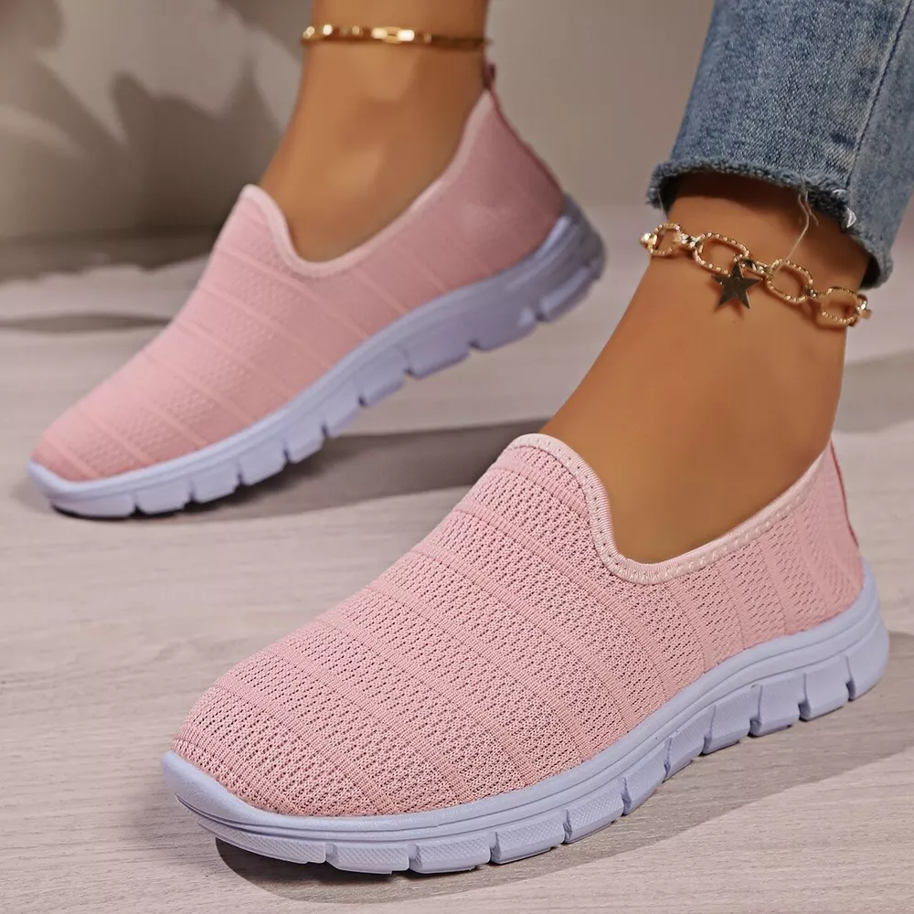 Round Toe Mesh Slip-Ons, image 14