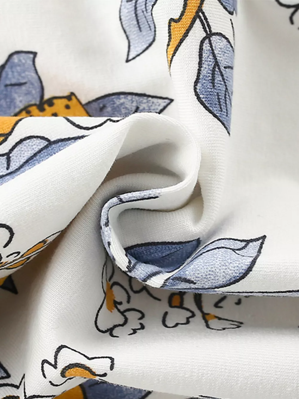 Children's Lemon Print Ruffle Trim Dress, image 4