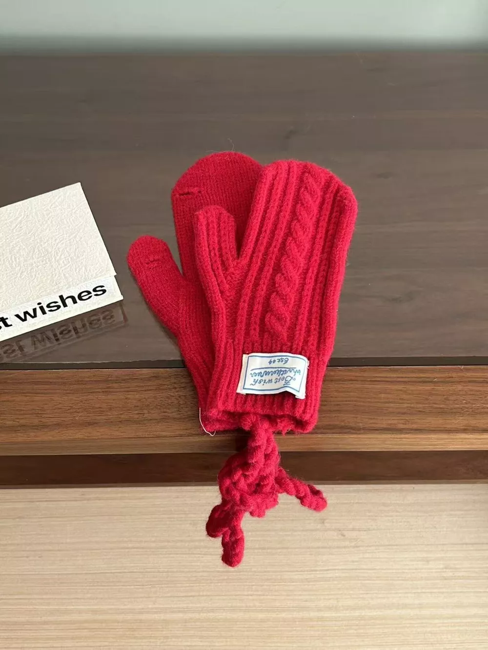 Cable Knit Warm Gloves, image 10