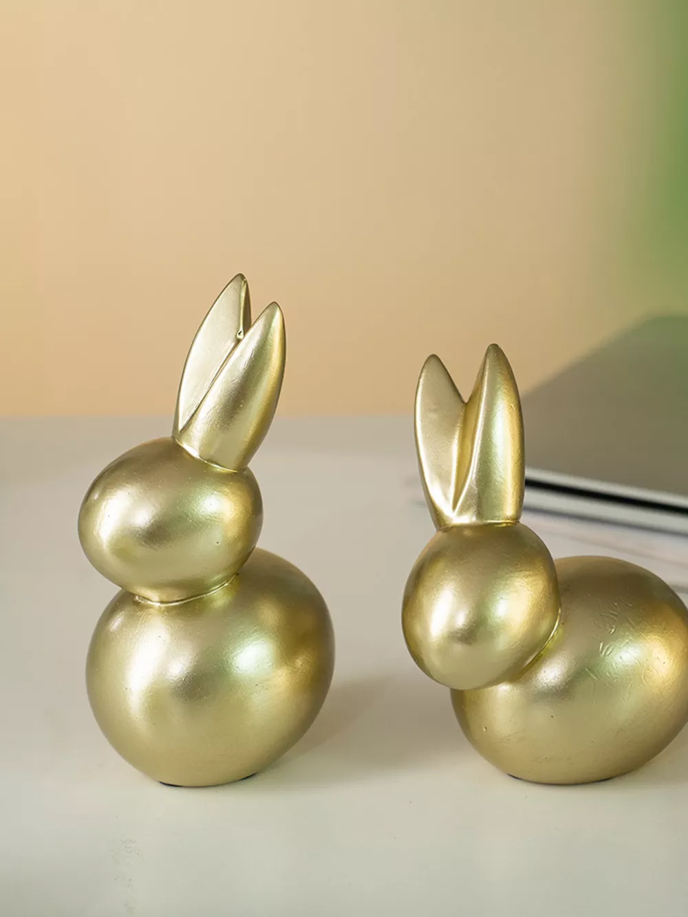 Golden Rabbit Decorative Ornament, image 2