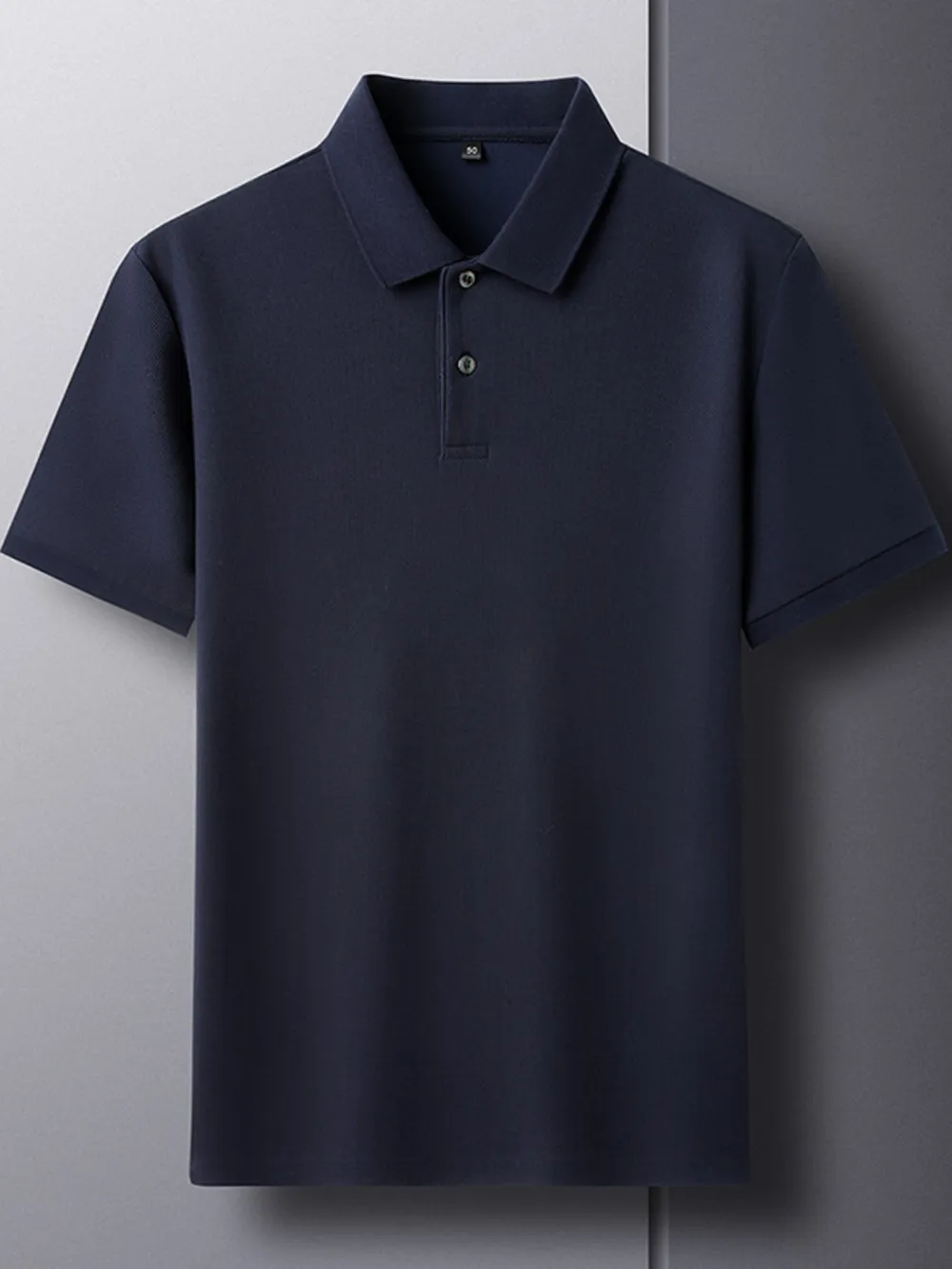 Men's Plus Size Button Detail Short Sleeve Polo, image 6
