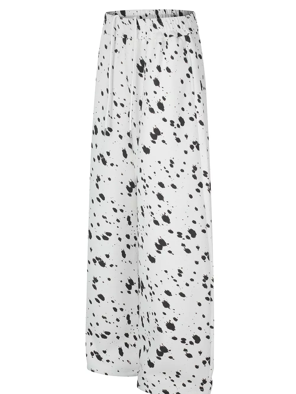 Men's Paint Splatter Print Wide-Leg Casual Pants, image 2