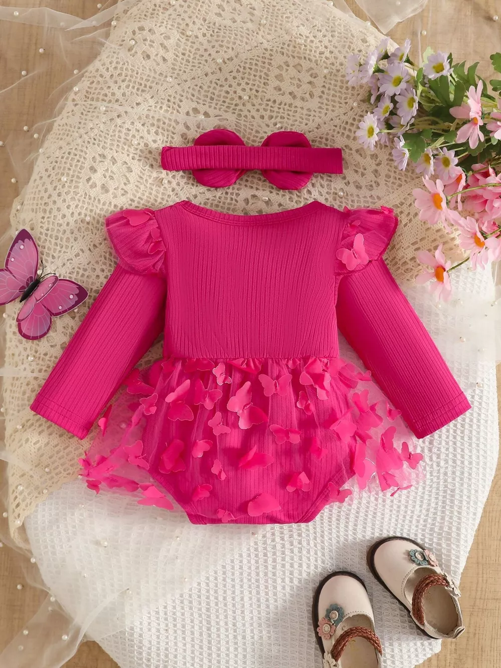 Children's Long Sleeve Bodysuit and Headband Set, image 5