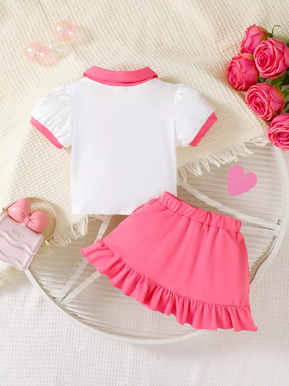 Children's Mama's Girl Short Sleeve Top and Ruffle Skirt Set, image 5