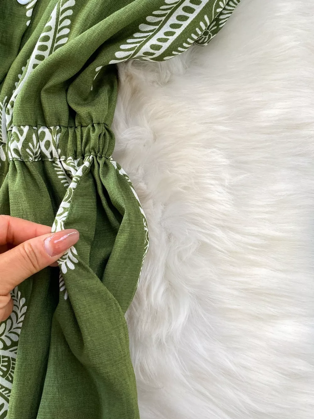 Button Front Wide Leg Jumpsuit, image 6
