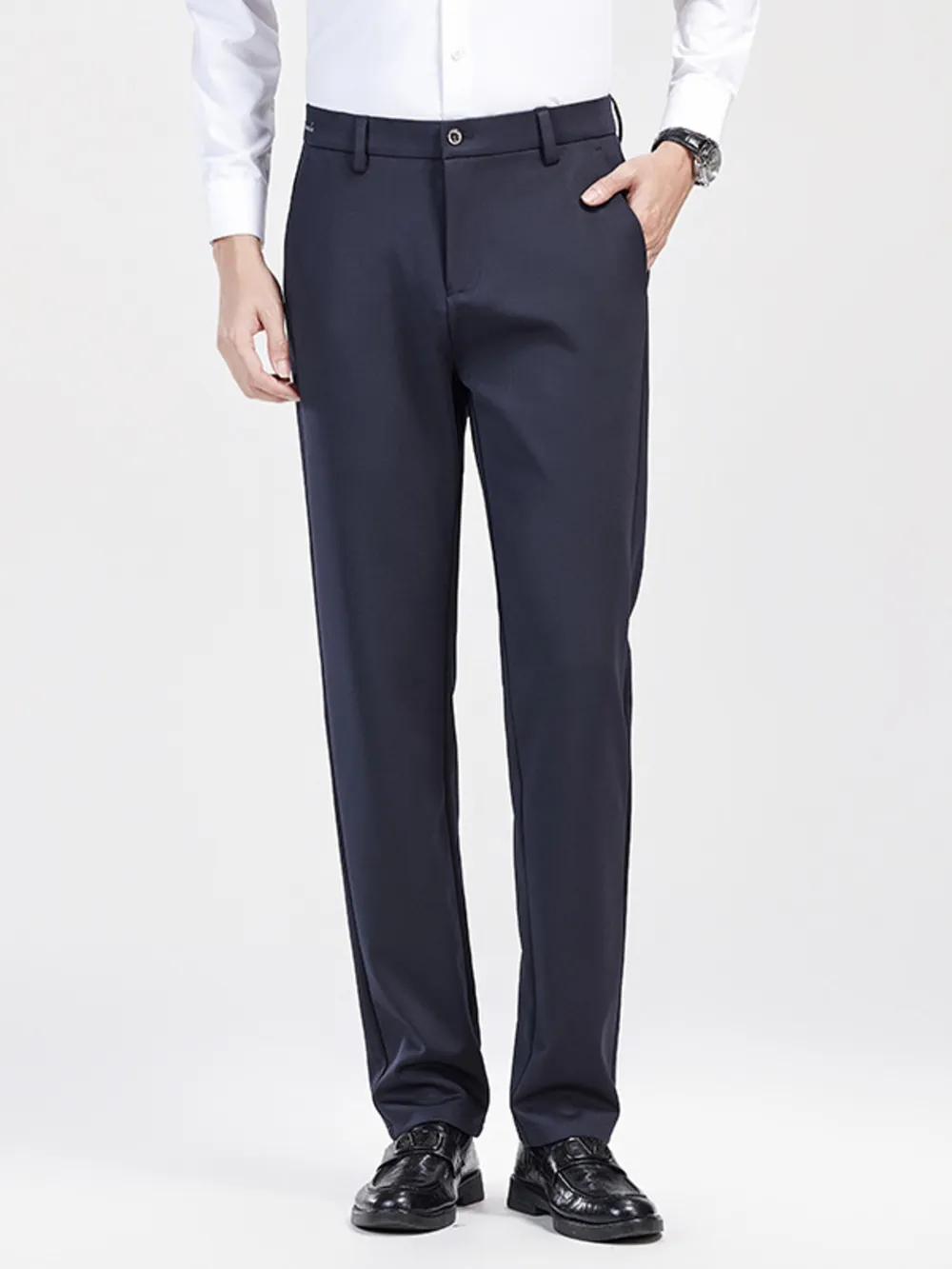 Men's Slim Fit Pants with Pockets, image 3