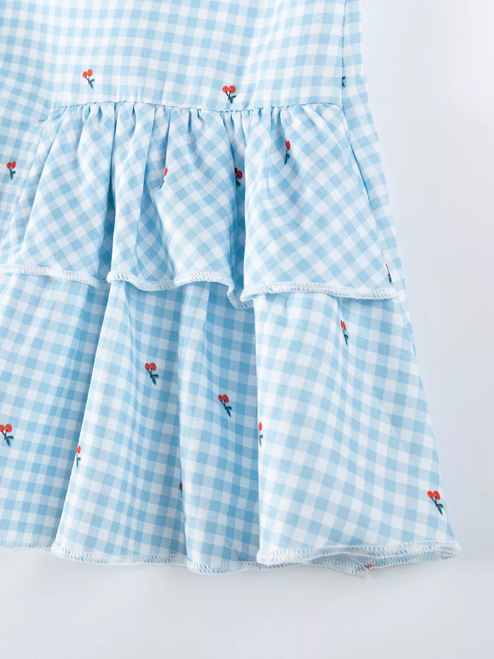 Children's Gingham Ruffle Sleeveless Dress, image 3