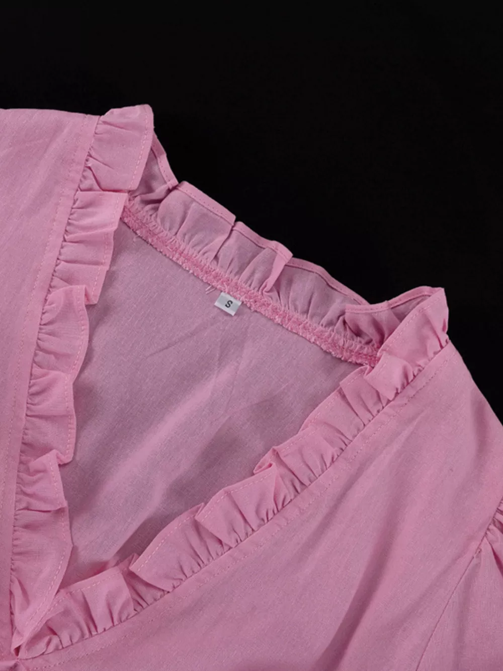 Tie Waist Puff Sleeve Maxi Dress, image 11