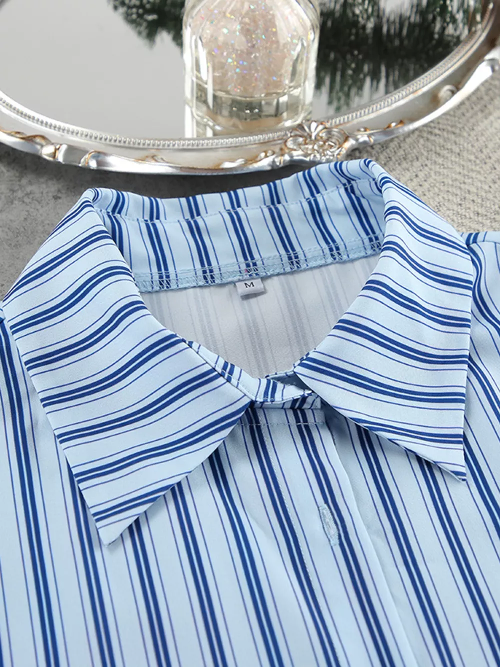 Striped Cami & Shirt and Pants Lounge Set, image 14