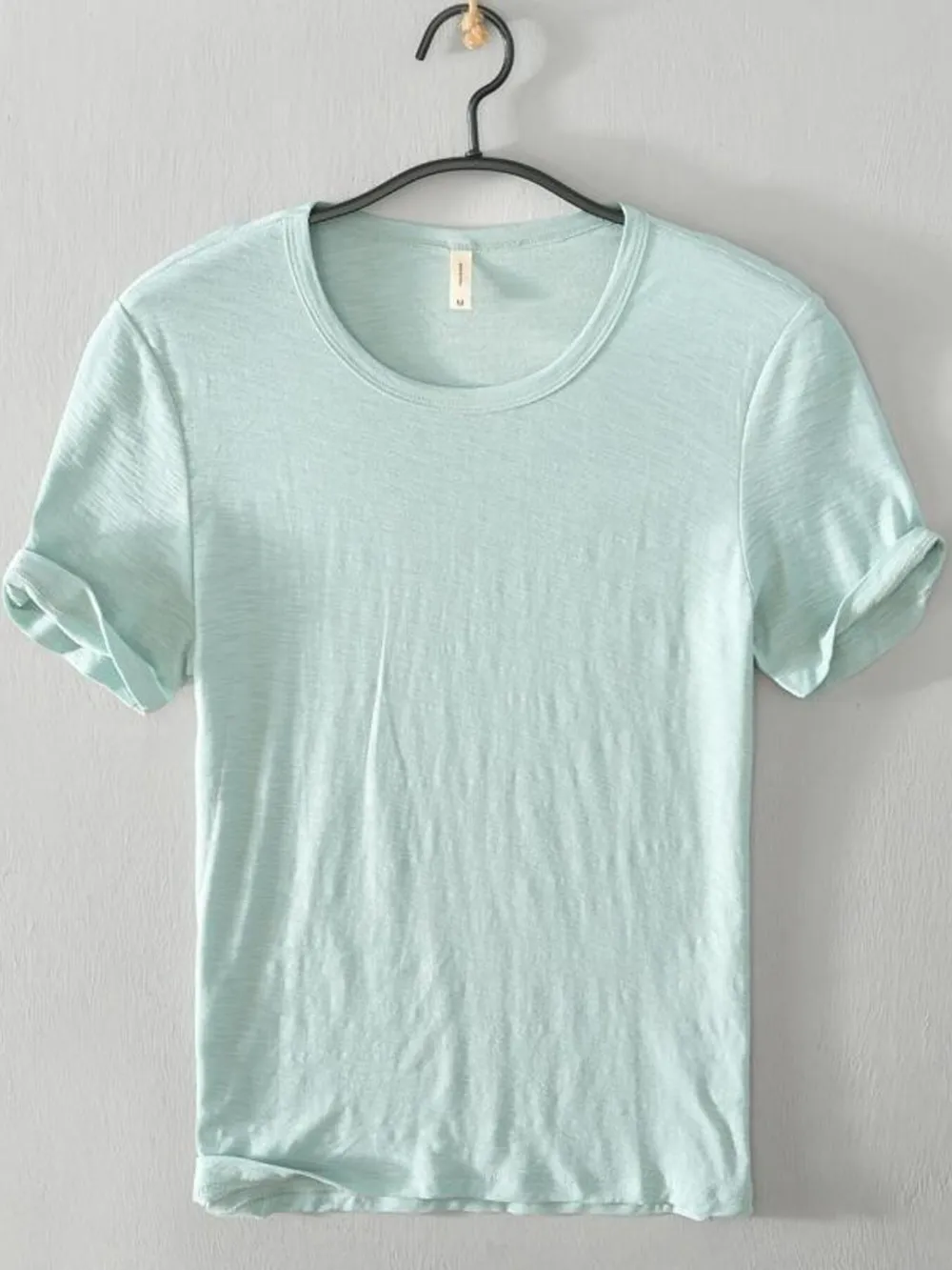 Men's Plus Size Basic Style Round Neck Short Sleeve T-Shirt, image 5