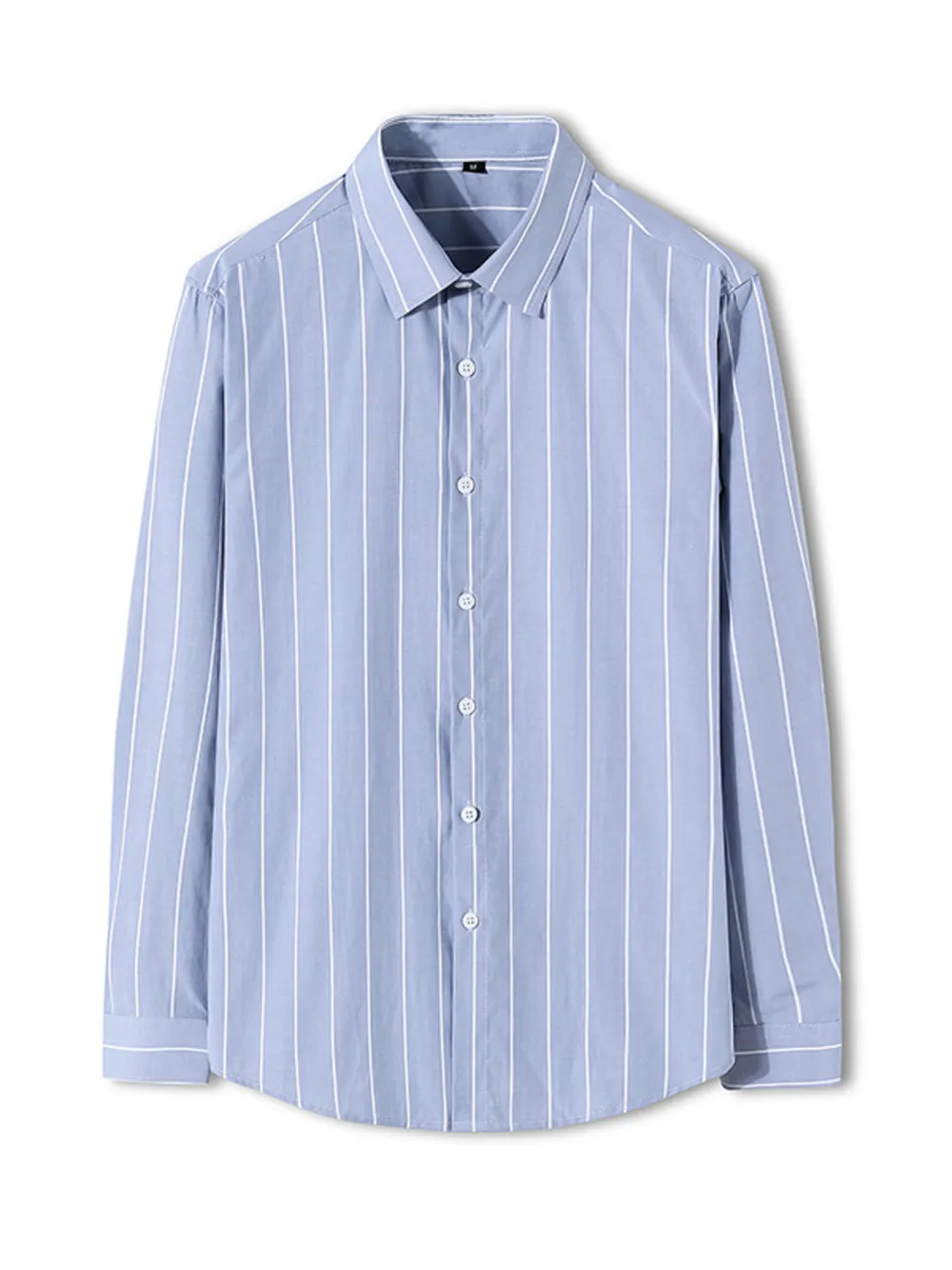 Men's Plus Size Classic Striped Long Sleeve Shirt, image 2