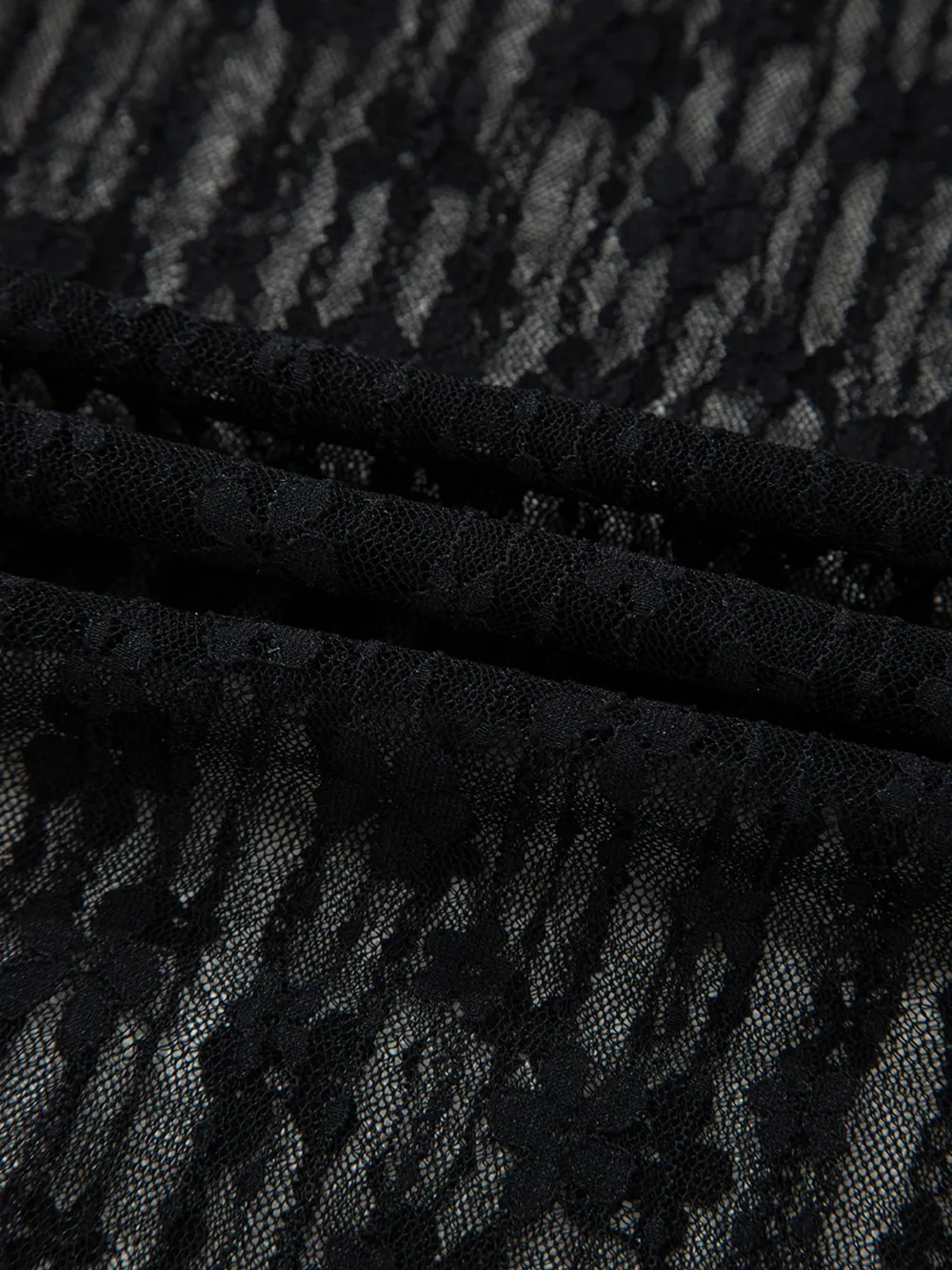 Lace See-Through Long Sleeve Blouse, image 8