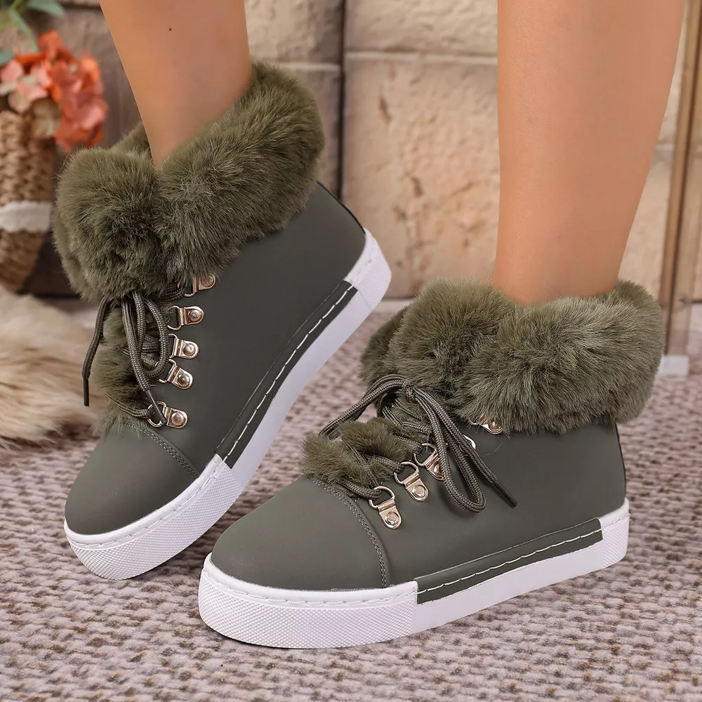 Round Toe Platform Boots, image 4