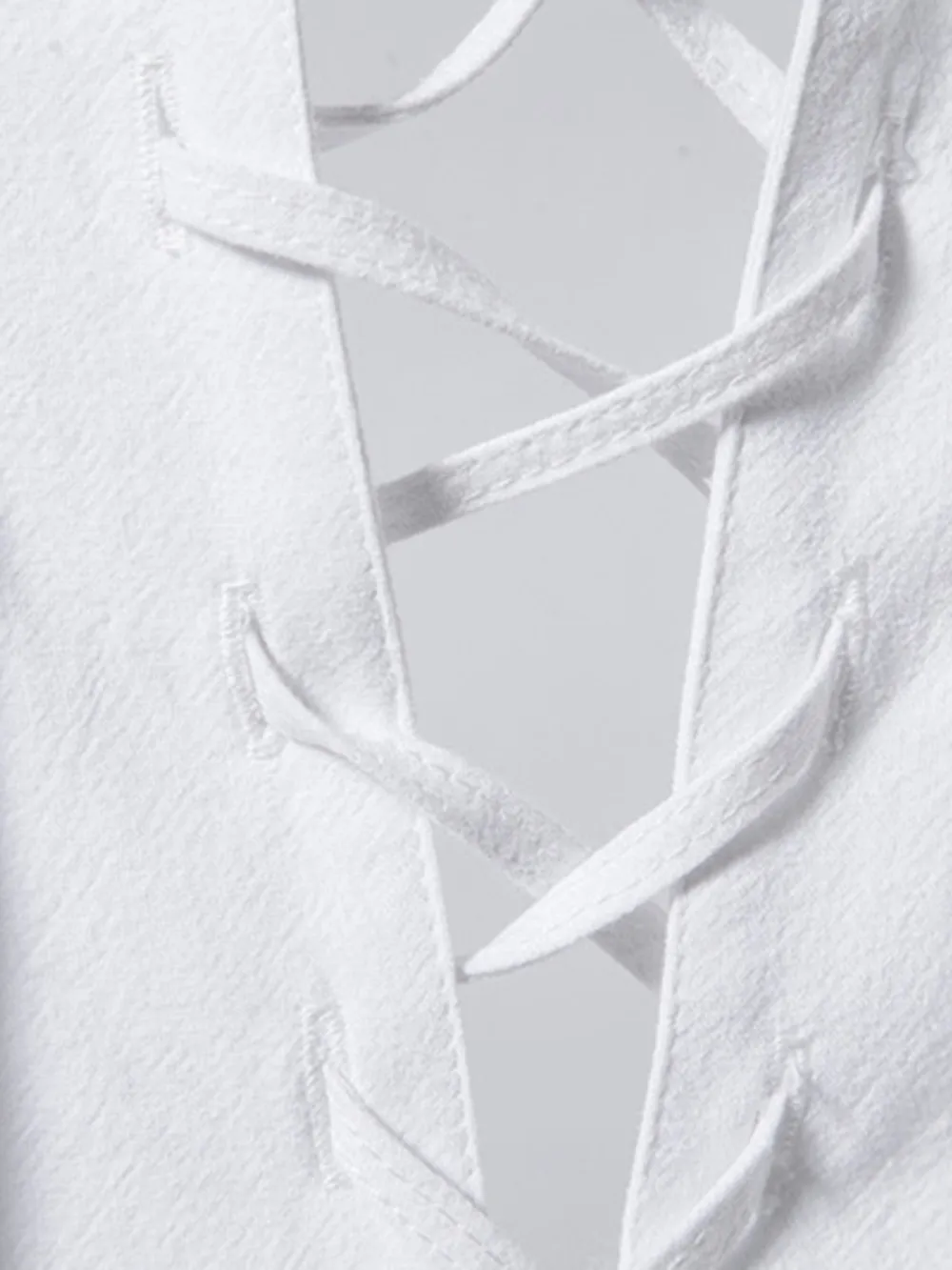 Men's Lace Up Long Sleeve Blouse, image 31