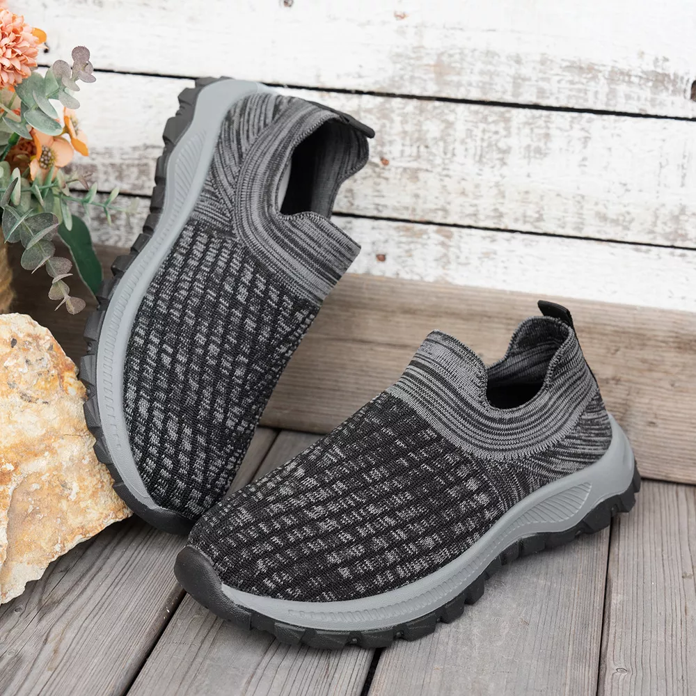 Round Toe Mesh Slip-Ons, image 2